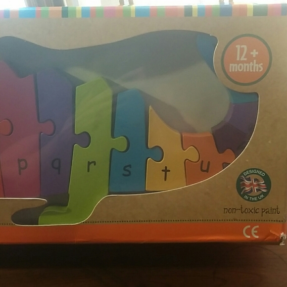 New Crocodile Alphabet Wood Puzzle - Picture 4 of 7